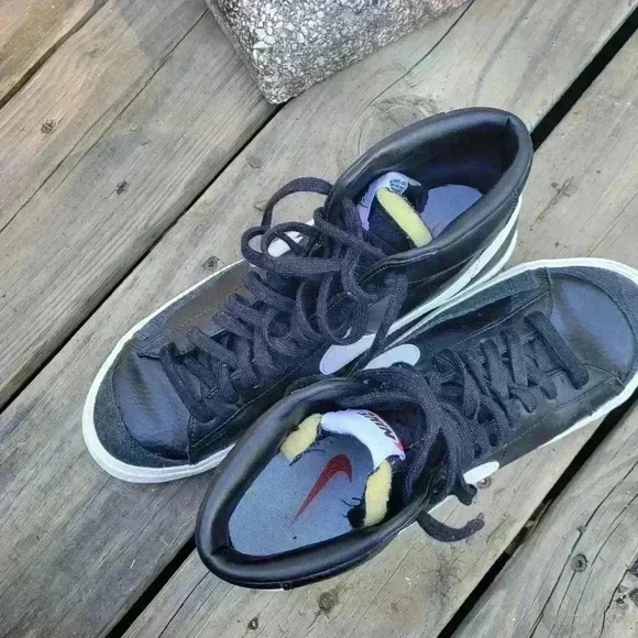 Nike Blazer Mid '77 Vintage BQ6806-002 Black Sail Size 8 2021 Retro Men's Shoes - Picture 12 of 14